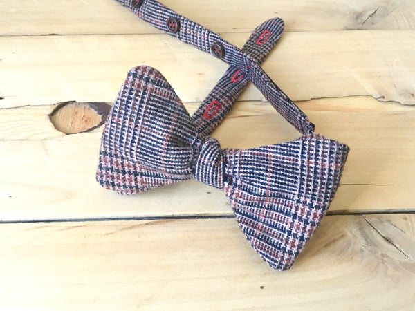 autumn plaid bow tie