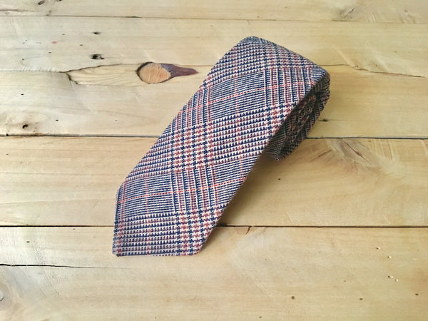 autumn breeze plaid necktie