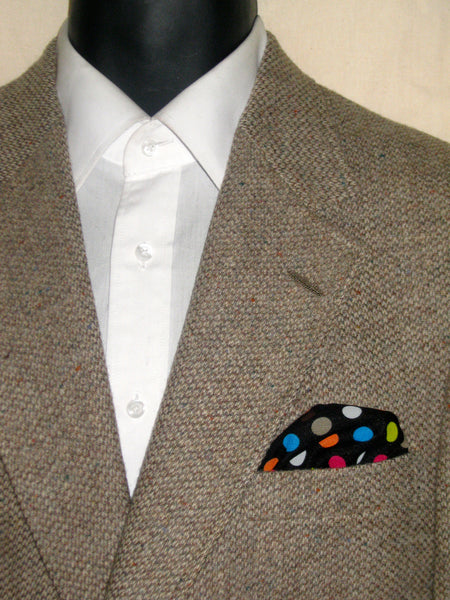 bubblegum dot reversible pocket square