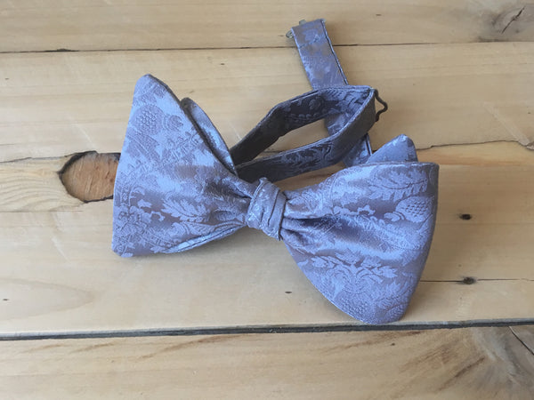 silver silencer bow tie