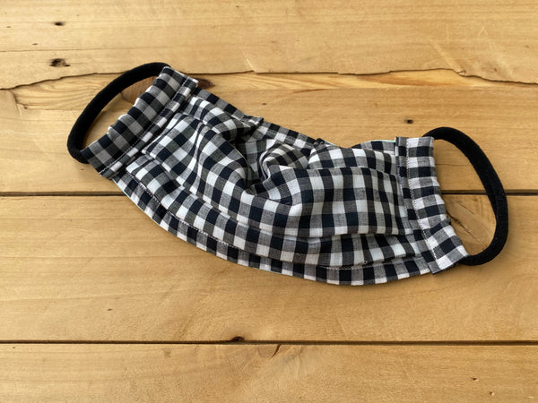 Black & White Check Mask 