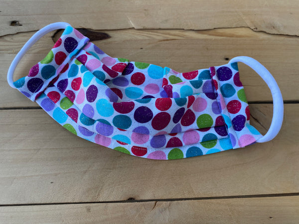 Cotton Candy Polka Dot Mask 