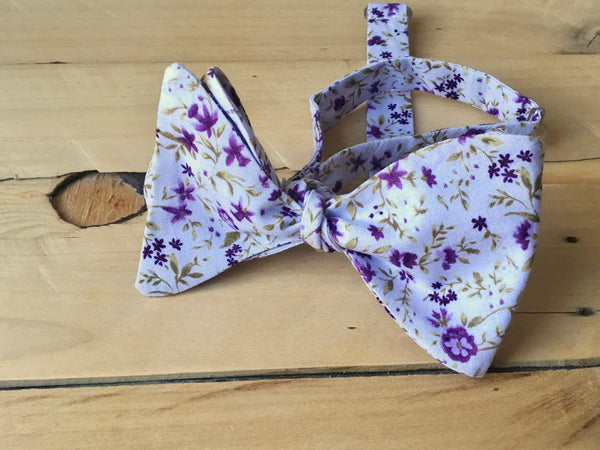 laid back lilac bow tie