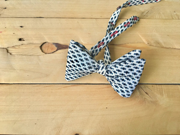 black balled bow tie