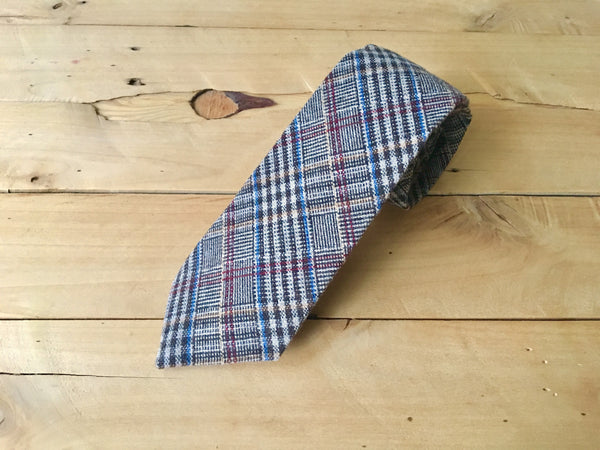 matrix plaid necktie