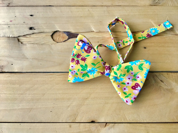 sunny butterfly bow tie